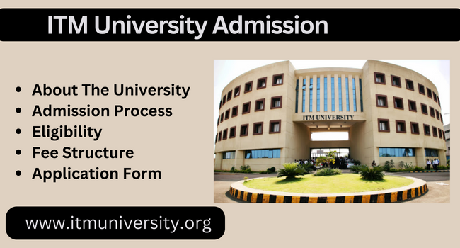 ITM Vocational University Admission 202324  Vadodara  Courses, Last Date